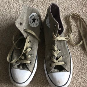 Converse (green) very gently worn high tops